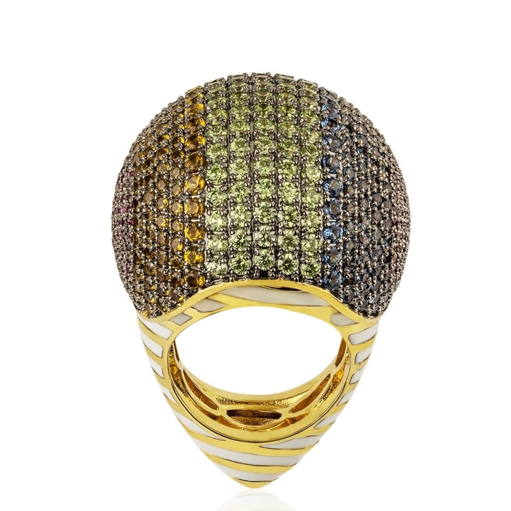 nOir Jewelry Multicolor Crystal Ring - Picture 8 of 8